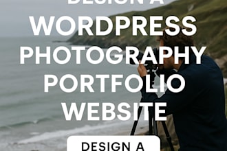 design a wordpress photography portfolio website