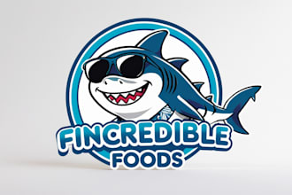 do shark mascot logo for you with my on creativity