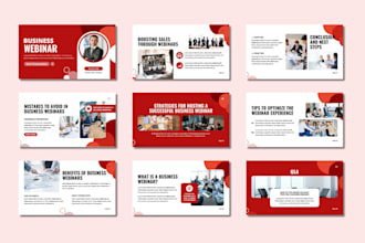 design a powerpoint presentation for your webinar