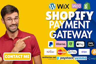 fix and setup verified payment gateway, shopify payment, paypal, stripe