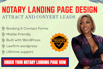 design your notary landing page to attract and convert leads, notary website