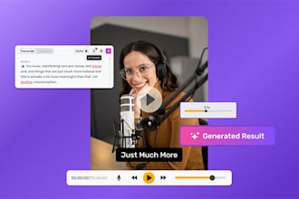 transcribe audio or video to text in english or romanian accurately