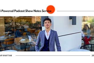 create ai powered podcast show notes, summaries, and timestamps