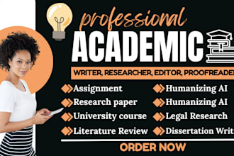 proofread, format, edit ghostwrite academic research, journal, humanize ai ebook