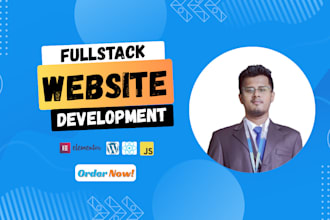 build or rebuild your website as a full stack web developer