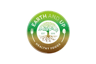 design amazing healthy organic food company logo