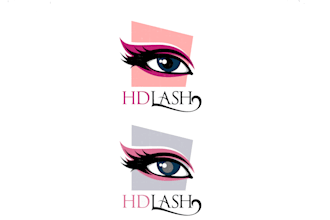 design outstanding HD lash, female barber vintage logo in 12 hours