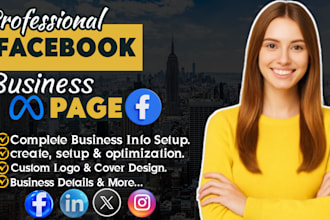 create, set up professional facebook business page