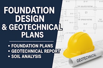 foundation design, geotechnical report, soil mechanics, slab design,footing plan