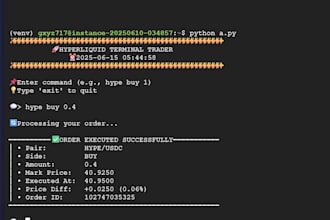 create setup for automation at hyperliquid binance,bybit,etc