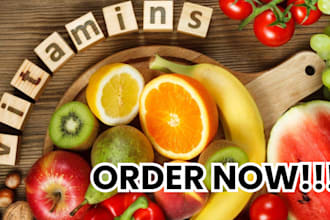 formulate a food products, energy drinks, vitamins and nutritional supplements