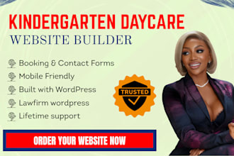 build your kindergarten, daycare, or early learning center preshool website