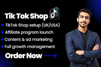 set up and manage tiktok shop UK or USA for your brand