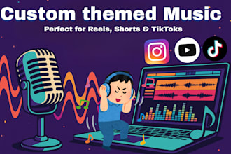 create theme music for youtube, brands, podcasts and twitch