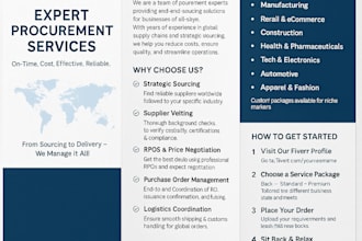 provide expert procurement services