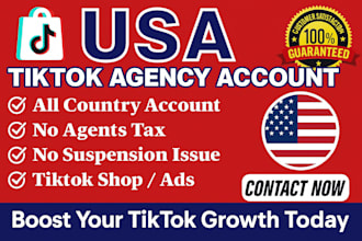 create a USA tiktok agency ads account and business manager for non us residents
