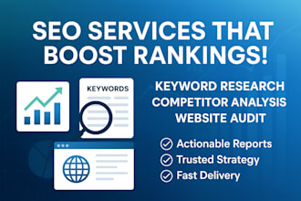provide SEO keyword competitors analysis and website audit