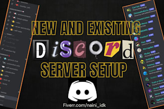 setup professional custom discord server in 24 hours
