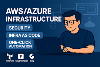 setup AWS azure infra security plus iac one click automation