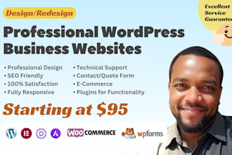 design a stunning, professional wordpress website that converts visitors