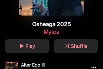 curate a playlist for an event or creative project