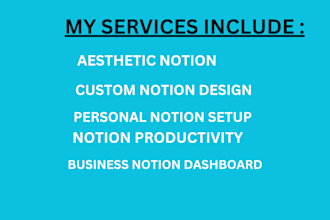 design a custom notion workspace and template