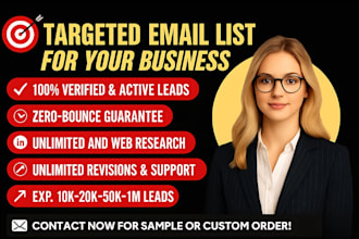 provide niche targeted email lists and verified b2b leads