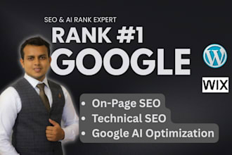do wordpress or wix website on page SEO optimization to rank on google