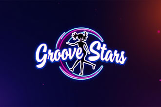 make dance studio mascot logo design in 12 hours