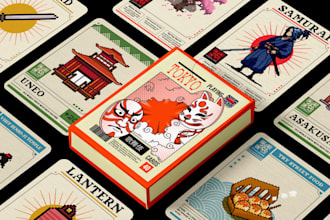 design 52 playing card poker deck board game uno card box rulebook