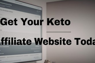 design a keto diet clickbank affiliate website for making money online