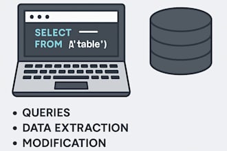 write sql queries and help u with database task