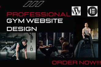 design a modern gym, fitness yoga, life coach or consulting website with booking