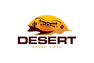 design a professional desert drone logo for your brand