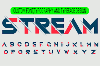 design custom font, typography and typeface for your brand