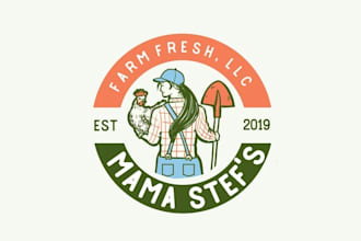 make outstanding free range chickens seek logo