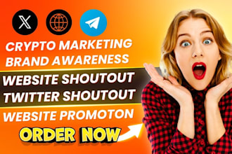 do twitter shoutout promote crypto website share link 100m tiktok yt fb ig app