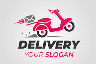 create a courier service logo