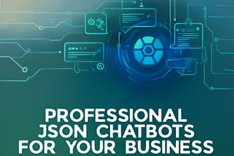 create a customizable website chatbot with json and guide
