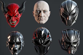 sculpt 3d mask 3d helmet cosplay 3d model cosplay mask cosplay armor 3d printing