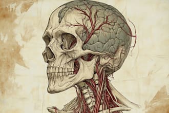 draw anatomy images and medical illustrations professionally