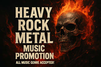do viral pitch heavy rock or metal music to 900 actives metal playlist curators