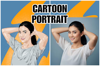 creating portrait cartoons with human touch manual