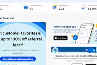 manage your walmart  2step,wfs and ebay drop shipping