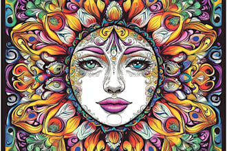 design stress relief coloring mandalas book which brings good luck