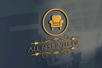 create a modern minimalist and luxury furniture logo design