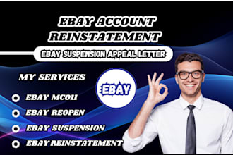 ebay account reinstatement, ebay suspension, ebay appeal letter, ebay reopen