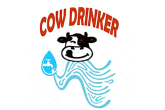 design innovative premium drinker logo for beef cattle