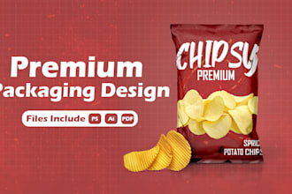 design premium product packaging, box packaging and supplement labels