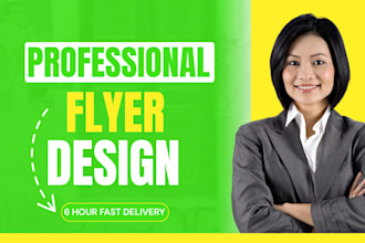make professional digital business flyer brochure poster company profile design